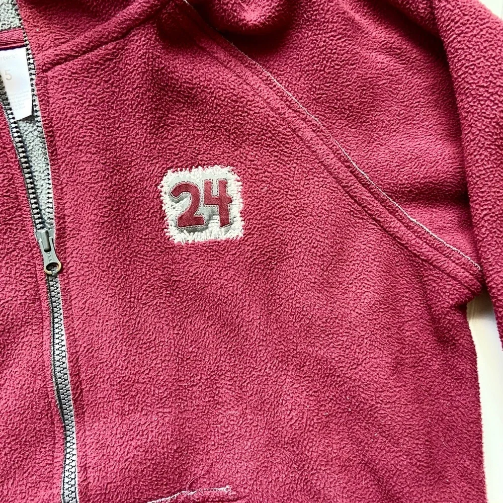 •Carter’s• maroon zip fleece